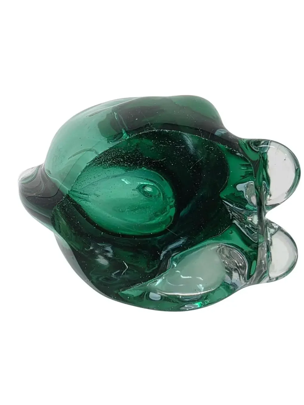 Vintage Drioli Murano Glass Cat Dog Decanter Pair Ferro Lazzarini